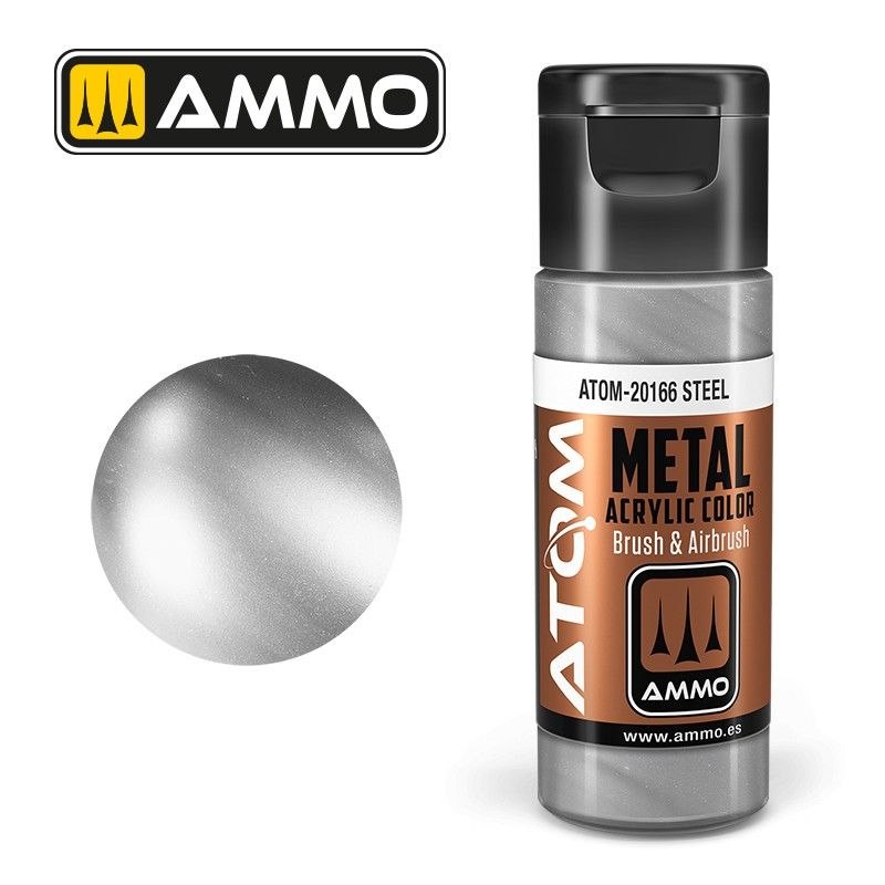 رنگ اکریلیک ATOM Steel